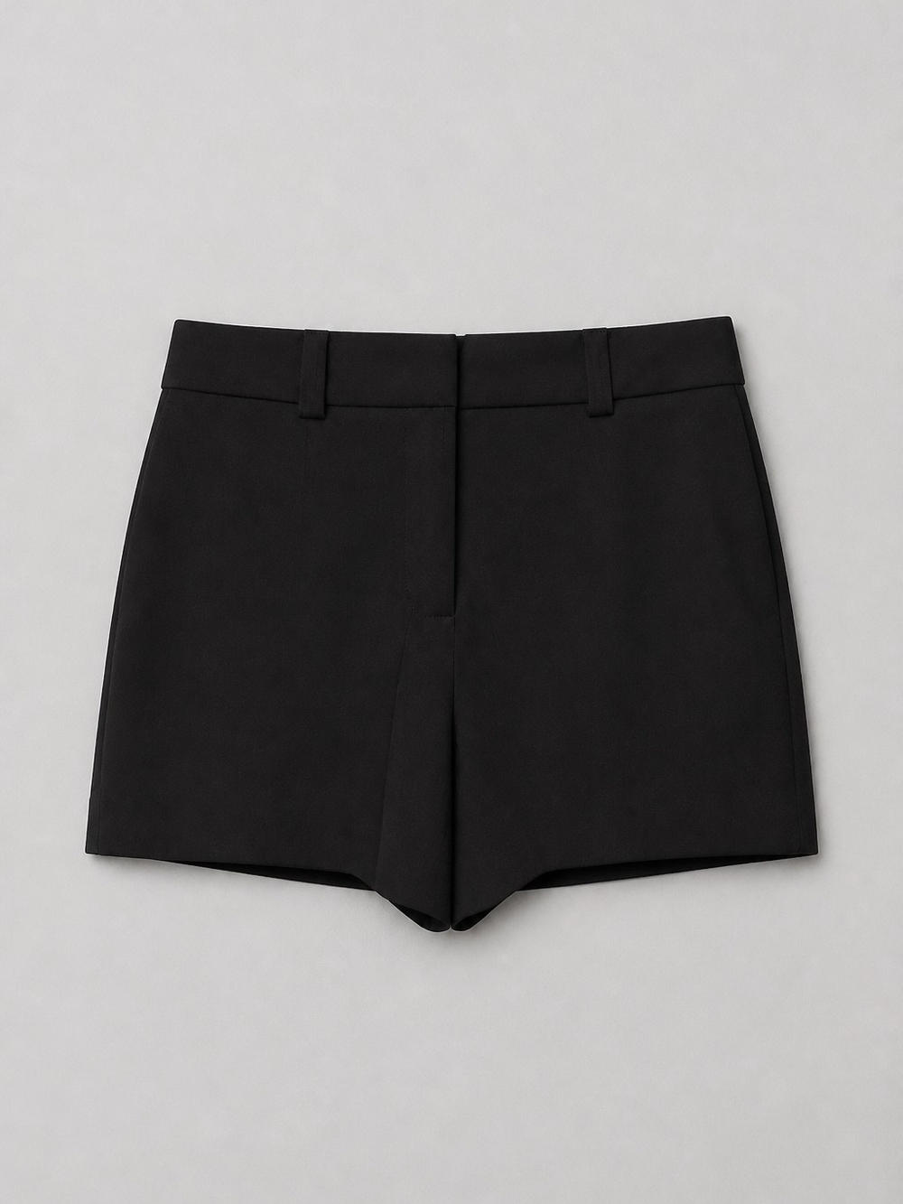 Reduced! Forever 21 Black Tailored High Rise Dress Shorts Women's M Minimalist - Picture 2 of 9